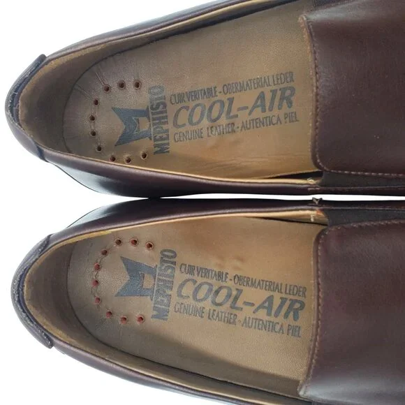 Mephisto Edlef Men's size 11 Brown Full Grain Leather Loafer Casual dress shoes